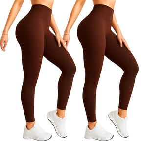 KIT 2 Calças Legging Femininas Suplex Liso - Zero Transparência E Cintura Alta